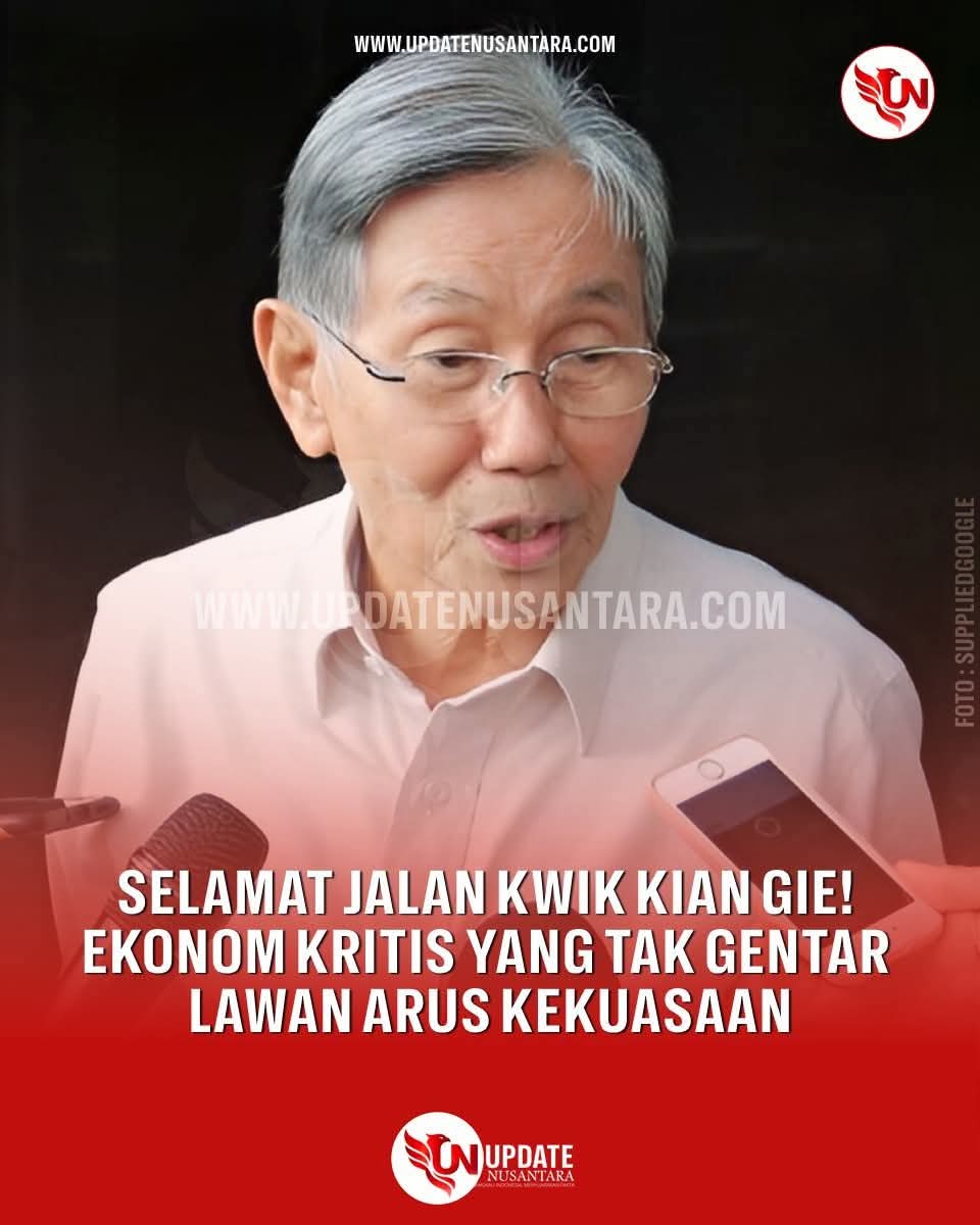 Kwiek Kian Gie, 

Sosok yg berani, saat Soeharto dan militer sedang kuat2nya, suara kritisnya tetap lantang..

Sosok yg melawan arus, saat koleganya pengusaha2 keturunan lainnya selalu menyodorkan wajah cari muka kpd Soeharto hingga mengubah nama, dia tetap dgn identitasnya..