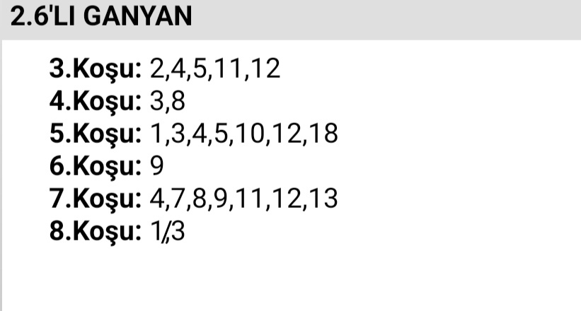 GOOD WOOD ALTILI GANYAN TAHMİNİM (16.30)