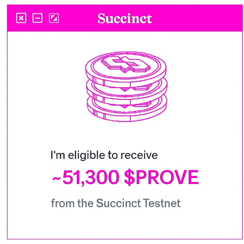 Thanks <a href="/SuccinctLabs/">Succinct</a> 🙏 

This is game changer 🔥 $PROVE