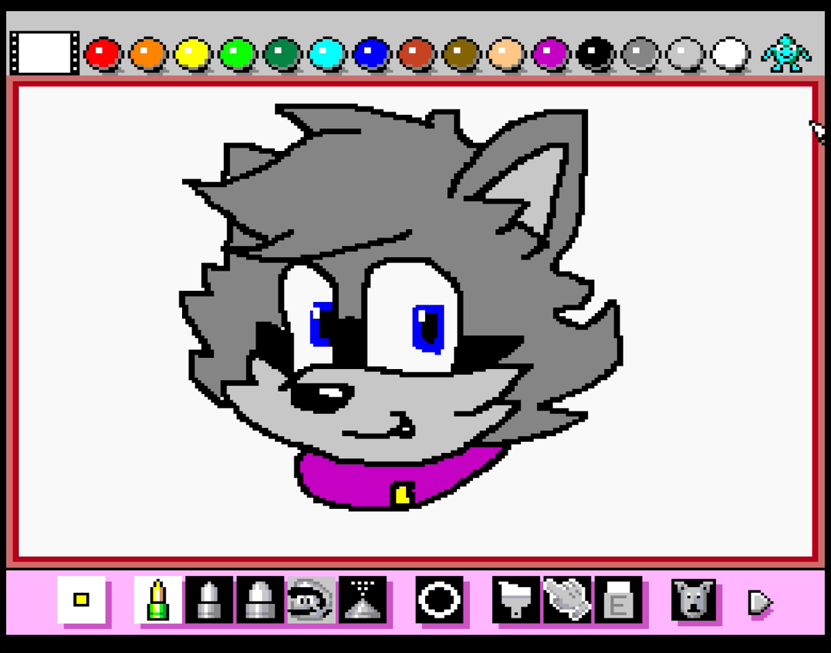 SonicFFVII's tweet image. You know. Never thought I'd even be half decent at drawing with a mouse, let alone a joy con 2 mouse. but here we are!
#MarioPaint