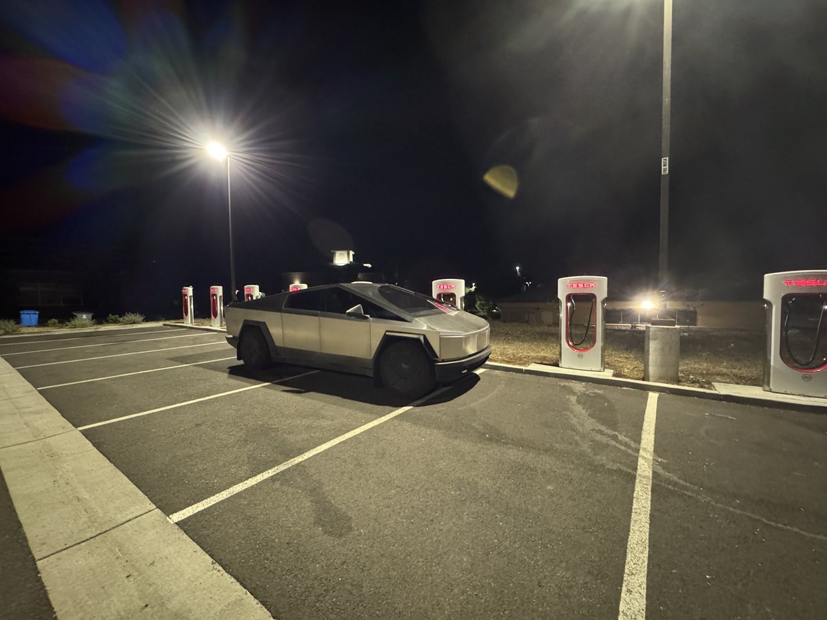 More than a month later, made it to Oregon again. 

When it’s late at night, every supercharger is a pull through charger. 

Almost home.