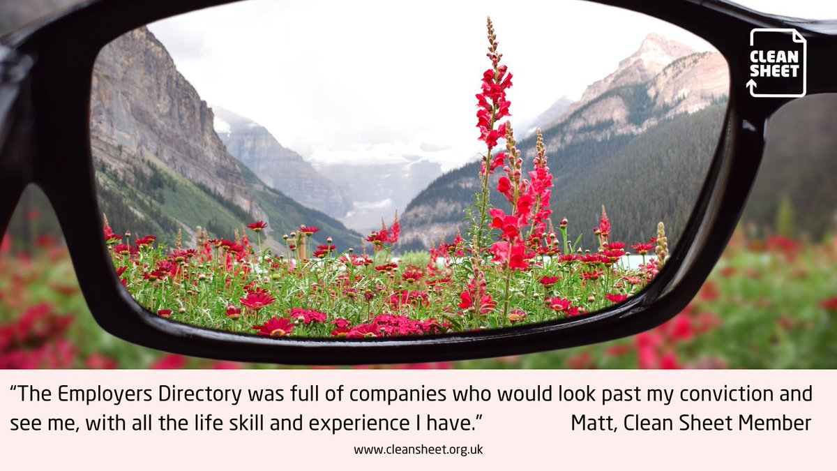The Clean Sheet Employers Directory has over 100 companies who recognise the importance of seeing the candidate with their potential and skill, rather than simply their conviction.
#challengingbias #changingthenarrative #beingthedifference #cleansheetworks