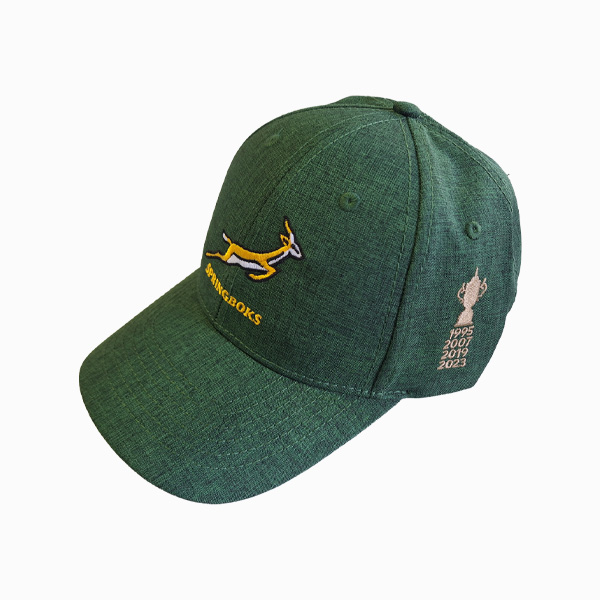 ラグビーSPRINGBOKS 南アフリカ代表キャップ刺繍デザイン「緑・黄色」 ラグビーSPRINGBOKS 南アフリカ代表キャップ刺繍デザイン「緑