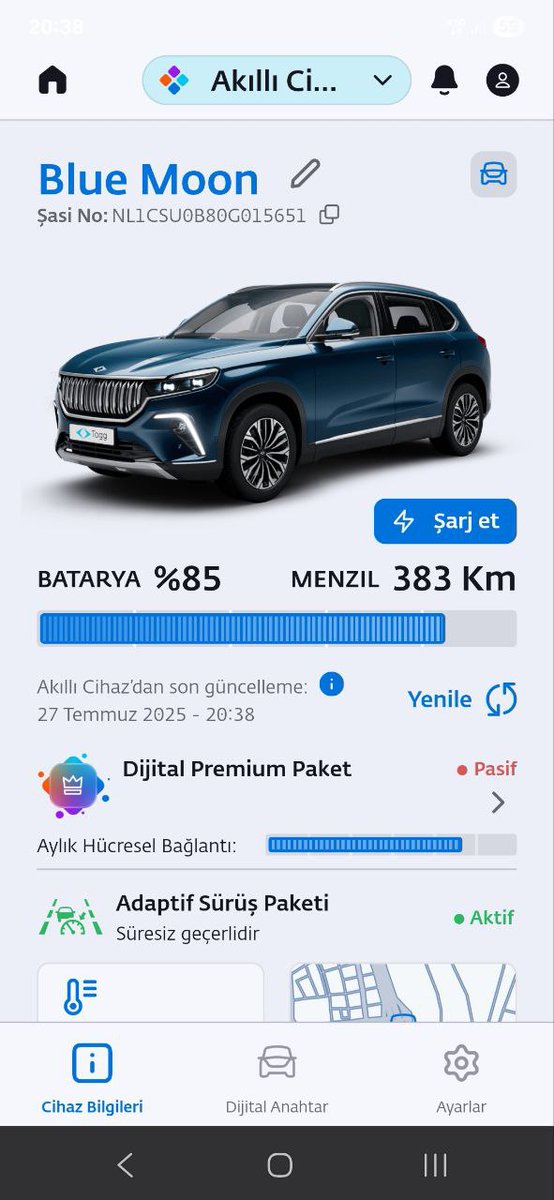 2023 yılındaki araç kataloğunda o sene satılan araçlara 7 sene boyunca 5GB kota tanımlanacağı taahhüd edildi lakin yaptığımız testlerde bu kotanın 1GB olduğu sonucunu elde ettik. Bu konuya açıklık getirir misiniz?
<a href="/Togg2022/">Togg</a> <a href="/hbolkan/">Halit Bolkan</a> <a href="/DrElectrick/">Dr Tr ⚡️</a> <a href="/eozpeynirci/">Emre Özpeynirci</a> <a href="/Berkan_Bayram/">Berkan Bayram</a> #togg