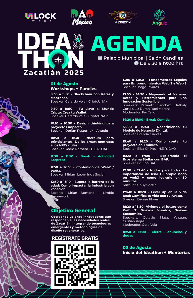 ¡Prepárate para el Ideathon Web3 en Unlock Summit 2025!

Este Ideathon está diseñado para que estudiantes, emprendedores y mentes creativas locales descubran cómo las herramientas Web3 pueden potenciar sus ideas y proyectos y encuentren en este espacio una oportunidad para