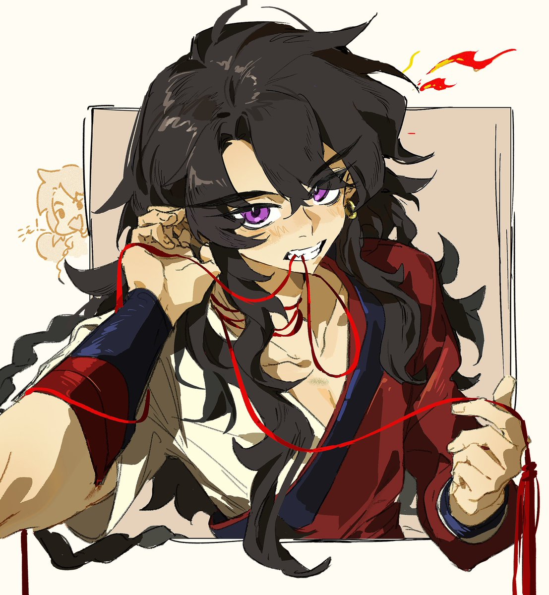 颈上的红绳
 #羅小黒戦記 #罗小黑战记 #蓝溪镇 
#玄离