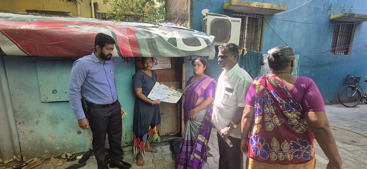 DMK_Chennai's tweet image. சென்னை மாநகராட்சி 66வது வார்டு மாமன்ற உறுப்பினர் திருமதி.யோகபிரியாதனசேகர் அவர்கள், 66வது வார்டுக்கு உட்பட காந்திநகர், வெற்றி நகர், பாசியம் தெரு, பலராமன் தெரு, பூபதி தெரு, மூர்த்தி தெரு, தட்சிணாமூர்த்தி தெரு போன்ற பல தெருக்களில் கள பணிகளை ஆய்வு மேற்கொண்டனர்.
#DMKChennai