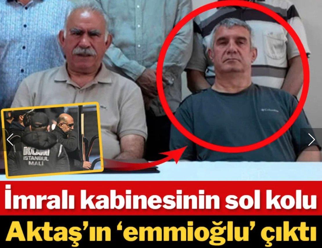 Gerçekten büyük tesadüf.. Birkaç gün önce tahliye edilen Öcalan'ın solundaki PKK'lı mahkum, bakın kimin kuzeniymiş... İBB operasyonlarında suç örgütü lideri olmasına rağmen iftiralarıyla onlarca insanın tutuklanmasına yol açan Aziz İhsan Aktaş'ın... sozcu.com.tr/apo-nun-sekret…