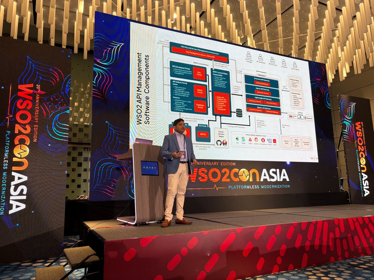 wso2apimanager's tweet image. 🚀 We&apos;ve kicked off the API Management lab sessions at WSO2Con Asia 2025 with @PubuduSpace&apos;s session: Design an Enterprise API Management Architecture

 #APIs #AI #Governance #Kubernetes #Gateways