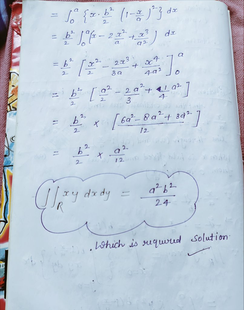 MathsWith_Sam's tweet image. Solution to this Double Integration 📚✍️📖 #calculus #viral #mathlearnerr