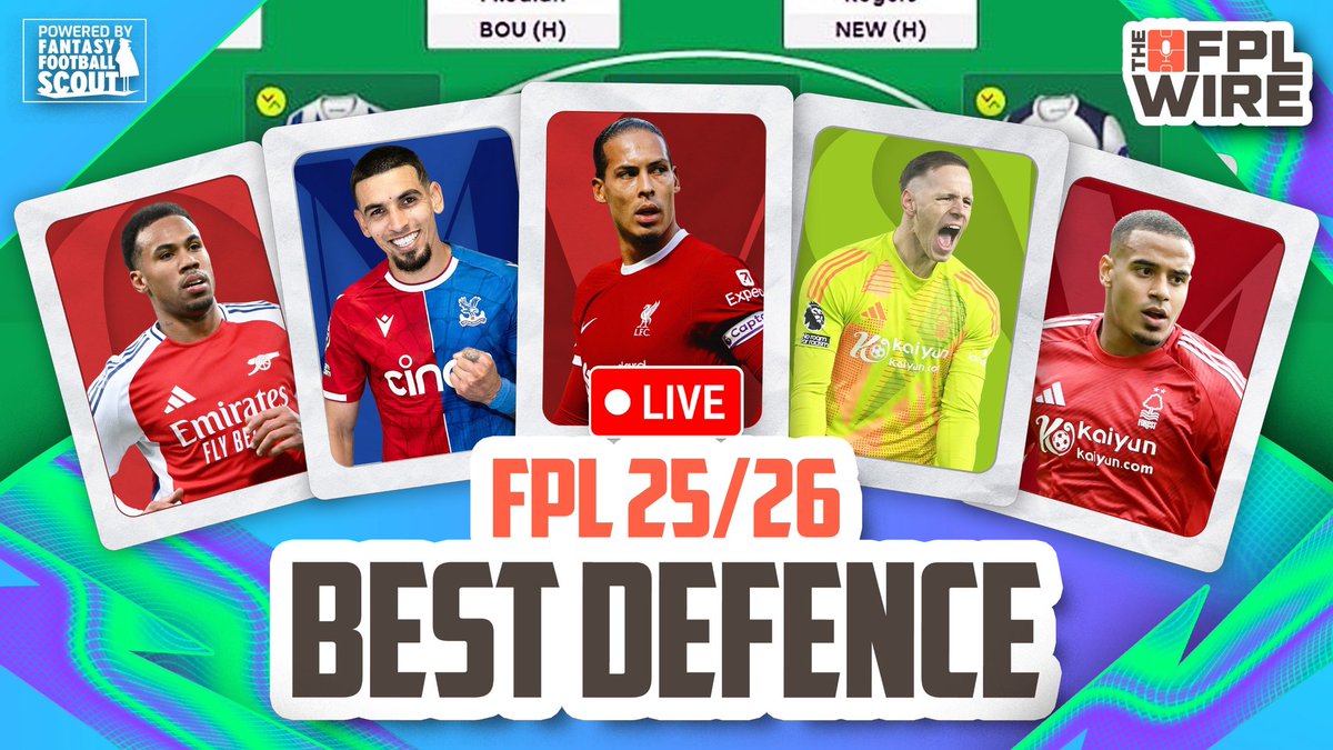 Zophar (@zopharfpl) on Twitter photo With the new scoring system, the Defence pod of <a href="/TheFPLWire/">The Fpl Wire</a> is one you do not want to miss.
How much do we prioritize Defence strength vs CBIT potential? Set and forget or rotate? How much do fixtures matter now?
Join us at 2:30pm UK/7pm IST tonight on YouTube (link in reply) With the new scoring system, the Defence pod of <a href="/TheFPLWire/">The Fpl Wire</a> is one you do not want to miss.
How much do we prioritize Defence strength vs CBIT potential? Set and forget or rotate? How much do fixtures matter now?
Join us at 2:30pm UK/7pm IST tonight on YouTube (link in reply)