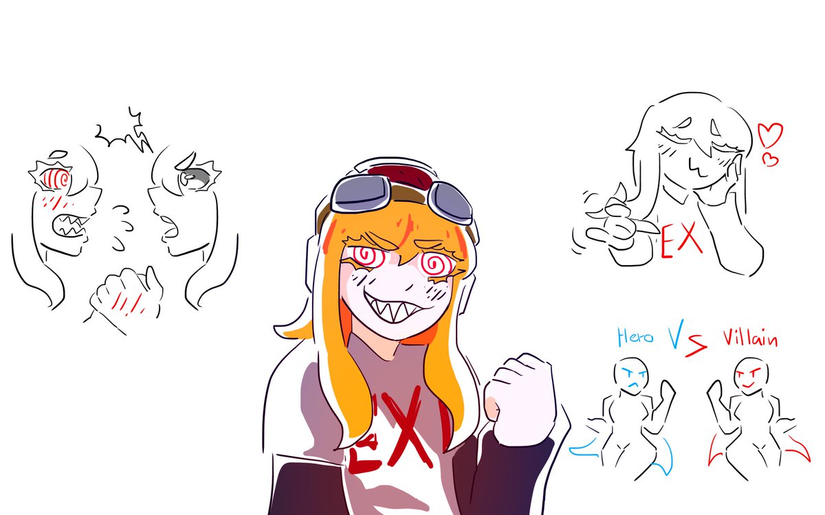 If you see this, repost with a smiling oc

Meggy.EXE with supervillain as anti-villain’s lesbian to new main character!!