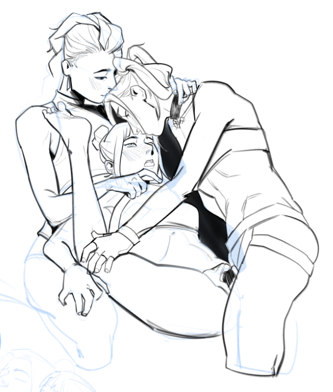 Here's the polytrix for the lesbians