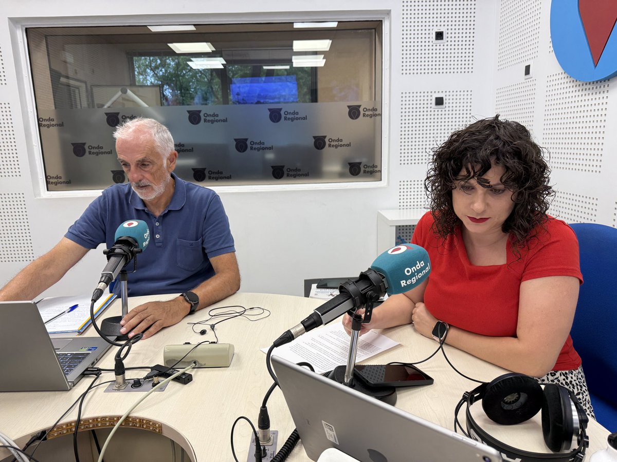 ORMurcia's tweet image. 🔵 🔊 Comienza Región de Murcia Noticias (Matinal) en Onda Regional y La 7 (@la7tele).
📻 El primer informativo del día, con Joaquín Azparren (@joaquinazparren) y Mari Carmen Ramírez (@mcarmen_ramirez).
🕕 De 8:00 a 9:10
👉 Escúchalo en orm.es/directo/orm
👀 También lo…