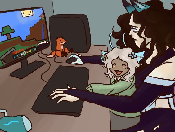DreamsFoxx's tweet image. #livideathsmp 
@starlinedsea and I