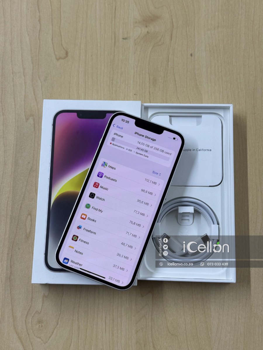 iCellonSA's tweet photo. iPhone 14 256GB on a discount price of R10299⚫️🟢

We do cash on delivery in Johannesburg.
We deliver nationwide through courier.

Call or WhatsApp us at 0730334311 or visit our online shop at https://t.co/D8Dtiqqc29 https://t.co/rb3fSBm7Ax