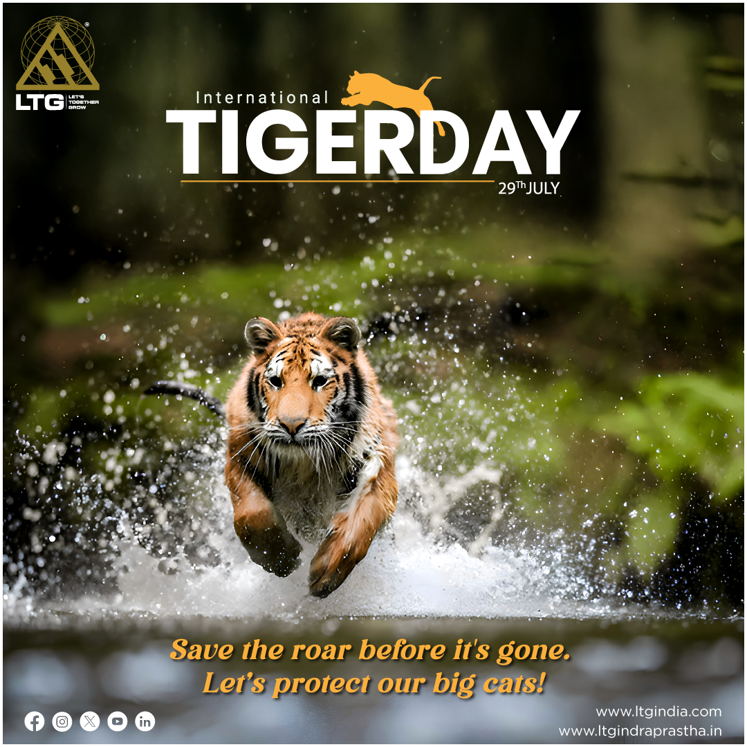 ltgindia's tweet photo. This International Tiger Day, let's pause and reflect. At LTG, we build with a purpose—to create modern living spaces that also safeguard nature’s legacy.🐅💚 Because true progress isn’t about concrete alone; it’s about coexistence.✅
#InternationalTigerDay #LTGIndia https://t.co/CtwQNqRBw7