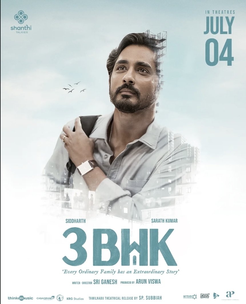 Design by talented <a href="/Designbyfarook/">Farook J</a> 🤗✨️
For our #My3BHKPoster contest 🎬
#3BHK #3BHKTELUGU