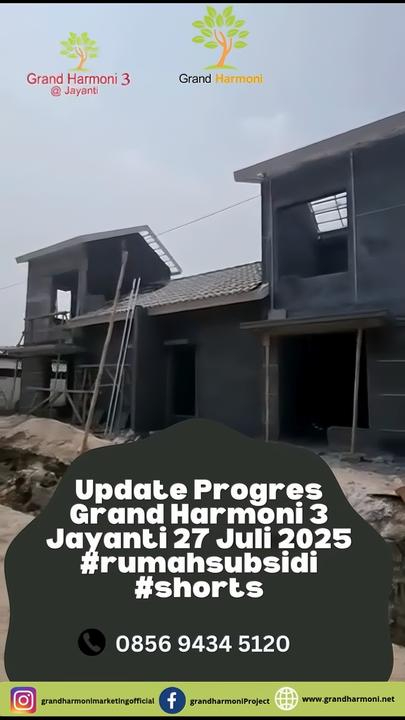 GrandHarmoni's tweet image. 🛣️ Akses strategis dekat jalan utama
📦 Cocok untuk kamu yang cari hunian subsidi tapi tetap nyaman dan siap huni

✨ Buruan survei, unit terbatas dan progressnya makin cepat!

📞 Hubungi: 0856 9434 5120

#GrandHarmoni3Jayanti  
#UpdateProgres  
#RumahSubsidi  
#27Juli2025