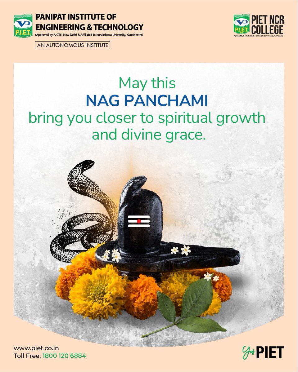Wishing everyone a blessed Nag Panchami – a day to seek protection, prosperity, and harmony with nature. 🐍🙏
Let’s celebrate our rich traditions and offer prayers to the divine serpent deities.
#NagPanchami #DivineBlessings #CulturalHeritage #IndianFestivals