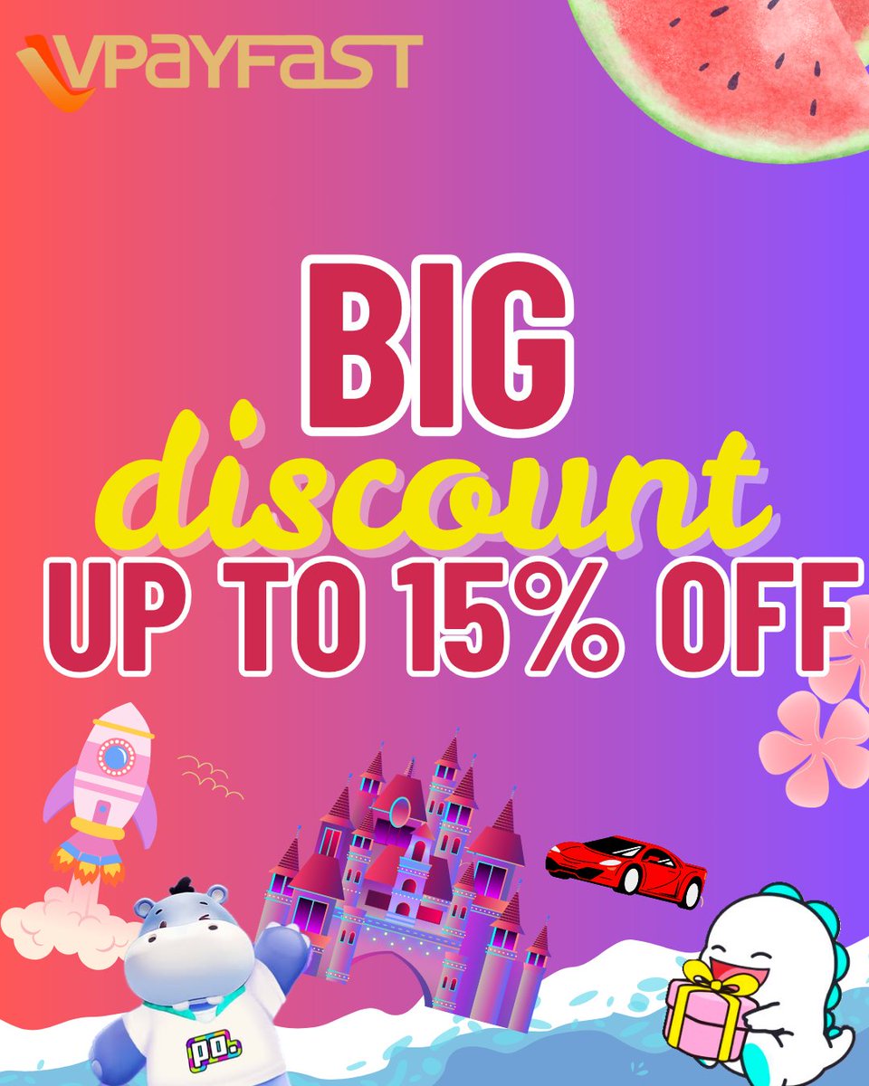 vpayfast_'s tweet photo. What can we do in this HOT summer? 🔥
Let's have fun with Bigo &amp; poppo and enjoy 15% OFF top up discount with VPAYFAST 😉
Skip the wait, get instant top-ups ⚡ for your adventures.
💸 Treat your wallet! Come and join us.
#BIGOLIVE #poppolive #livestreaming #vpayfast #game https://t.co/AS6p5RPxn4