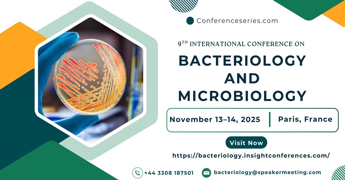 MatthewLisa12's tweet photo. Announcing the 9th International Conference on Bacteriology &amp; Microbiology!
Nov 13–14, 2025 |  Paris, France
Explore #AMR, #Microbiome, #Pathogens &amp; more!
Abstract submissions now open: https://t.co/HwFz3b8Ocv 

#Bacteriology2025 #Microbiology #ScientificConference #GlobalHealth https://t.co/eCVxc07gbU