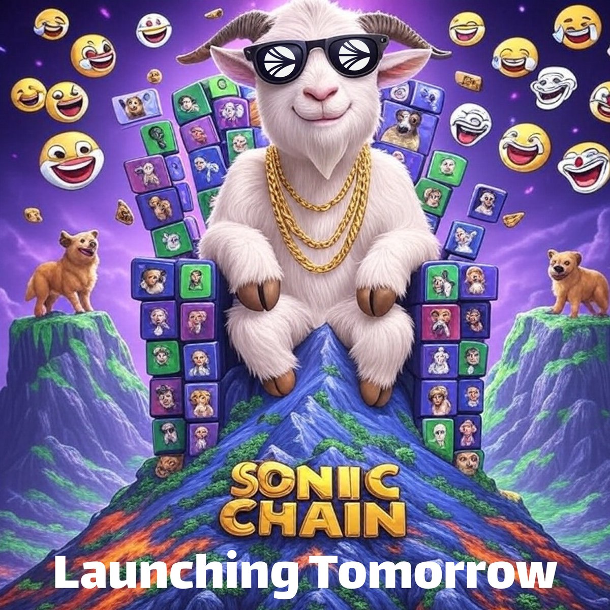 GoatMeMeme's tweet photo. 🐐 $GOATME — Greatest of All Trolls — launches TOMORROW on https://t.co/0AjUMmODnH
Meme harder. Troll louder. Dominate the chain.
🔥 Are you ready to ride the GOAT?

#GOATME #MemeSeason #SonicChain #LaunchAlert #TrollToTheTop https://t.co/kwVk9esAAO