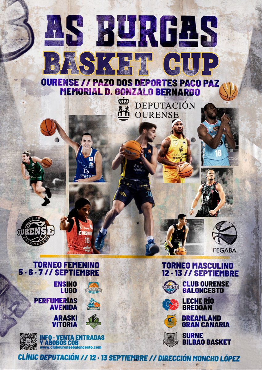 🦋 Oscar Sánchez Feijóo (@oscarsanchez) on Twitter photo 🏀As Burgas Basket Cup: Ourense acollerá un torneo de primeiro nivel con equipos <a href="/ACBCOM/">Liga Endesa</a> e <a href="/LigaEndesa/">Liga Endesa</a> 🏀
<a href="/COBSAD/">Club Ourense Baloncesto</a> <a href="/CBBreogan/">Río Breogán</a> <a href="/GranCanariaCB/">Dreamland Gran Canaria</a> <a href="/bilbaobasket/">Surne Bilbao Basket 😎</a>
<a href="/EnsinoLugoCB/">Ensino Lugo</a> <a href="/CBAvenida/">Perfumerías Avenida</a> <a href="/Araski/">Araski AES</a>
clubourensebaloncesto.com/index.php?lm=3…
Torneo feminino: 4, 5 e 6 de setembro
Viernes 5 de setembro 🏀As Burgas Basket Cup: Ourense acollerá un torneo de primeiro nivel con equipos <a href="/ACBCOM/">Liga Endesa</a> e <a href="/LigaEndesa/">Liga Endesa</a> 🏀
<a href="/COBSAD/">Club Ourense Baloncesto</a> <a href="/CBBreogan/">Río Breogán</a> <a href="/GranCanariaCB/">Dreamland Gran Canaria</a> <a href="/bilbaobasket/">Surne Bilbao Basket 😎</a>
<a href="/EnsinoLugoCB/">Ensino Lugo</a> <a href="/CBAvenida/">Perfumerías Avenida</a> <a href="/Araski/">Araski AES</a>
clubourensebaloncesto.com/index.php?lm=3…
Torneo feminino: 4, 5 e 6 de setembro
Viernes 5 de setembro