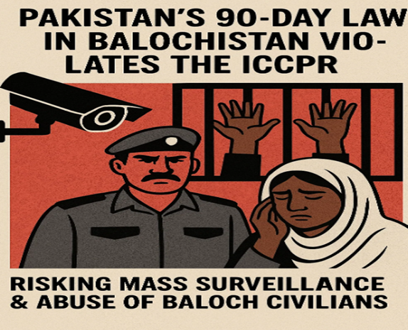 QuoteUnquote45's tweet photo. Pakistan’s 90-day detention law in Balochistan violates the #ICCPR, risking mass surveillance &amp; abuse of Baloch civilians. #HumanRights  Eyes On #Balochistan Law https://t.co/8PzF4p00xd