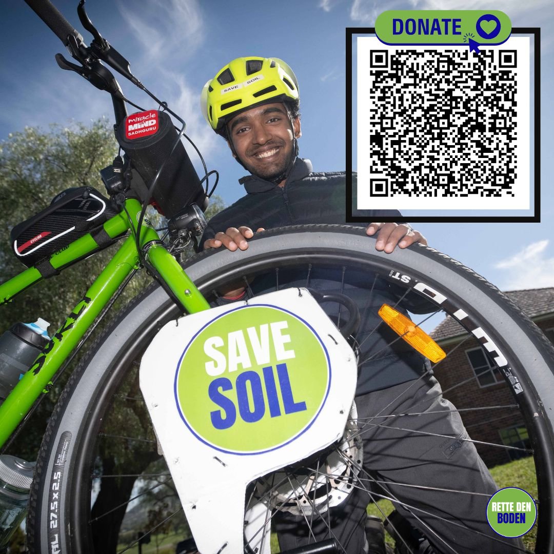 🚴‍Sahils Save Soil-Reise kommt nach Europa! 🌍

#RetteDenBoden #SaveSoil #CycleForSoil #Radtour #Bodengesundheit #RadFahren #Europa #SavesoilSecureFuture <a href="/cpsavesoil/">Conscious Planet #SaveSoil</a> <a href="/soilsahiljha/">Sahil Jha</a>

ℹ Worum geht’s?

🚴‍Sahil Jha, 19 Jahre alt aus Kolkata/Indien, radelt seit März 2025 20.000 km