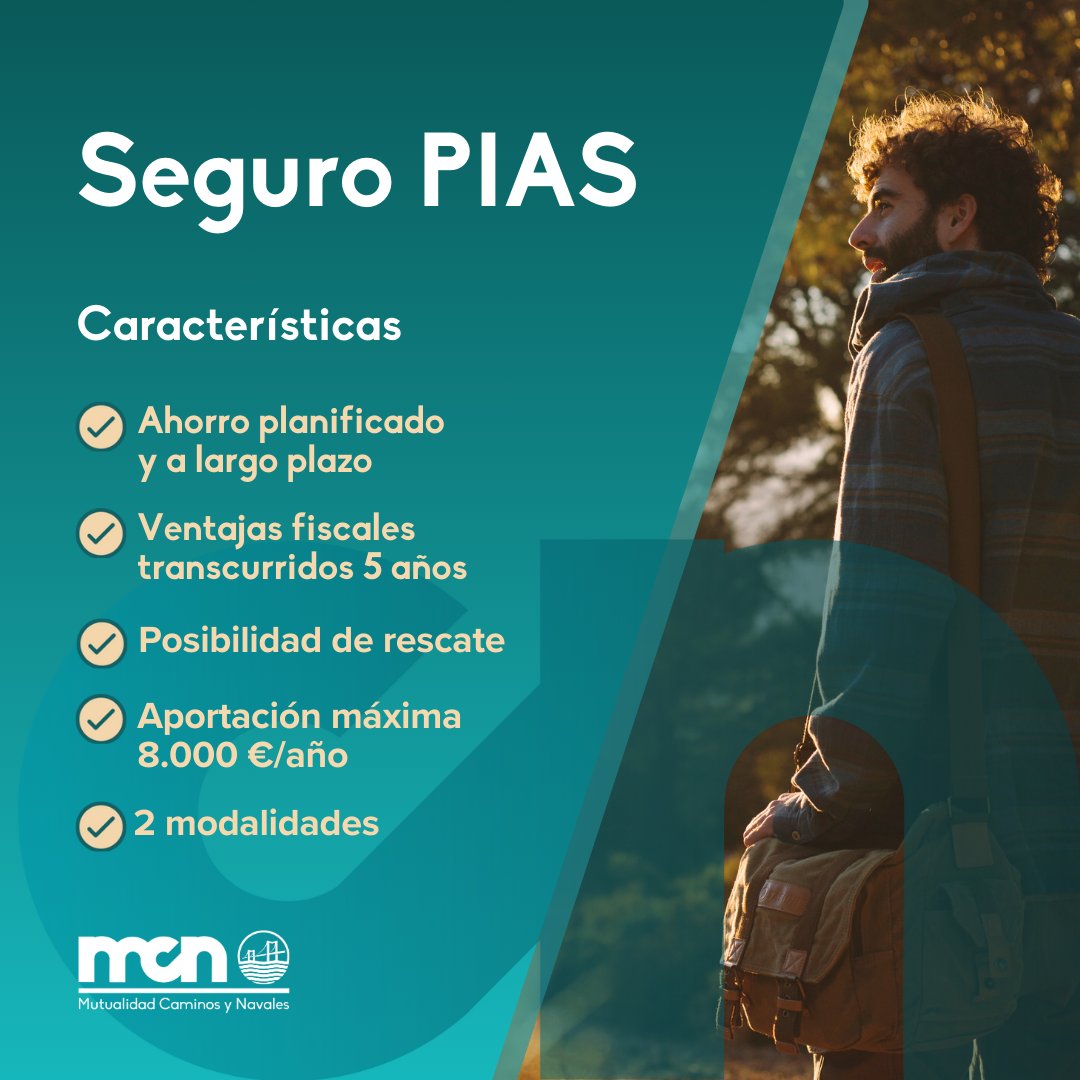 MCaminosNavales's tweet image. Nuestro seguro PIAS es tu ahorro, tu elección.
Elige entre rentabilidad garantizada o inversión flexible. Ahorra a largo plazo y disfruta de ventajas fiscales.

👉 mutualidadcaminosynavales.es/pias-caminos    

#MutualidadCaminosyNavales #PIAS