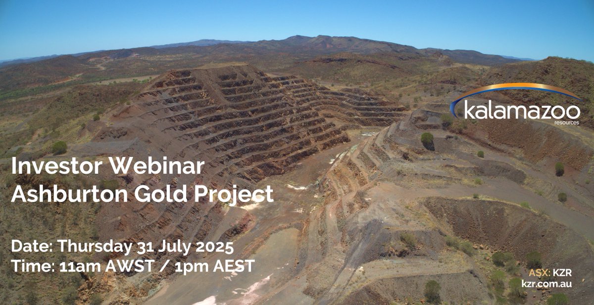 We would like to invite shareholders &amp; interested parties to a webinar update on the Company retaining 100% ownership of the 1.44Moz Ashburton Gold Project with CEO Dr Luke Mortimer.

Thursday 31 July at 11am AWST / 1pm AEST. 
 
Register here: tinyurl.com/y9asvzrv

$KZR