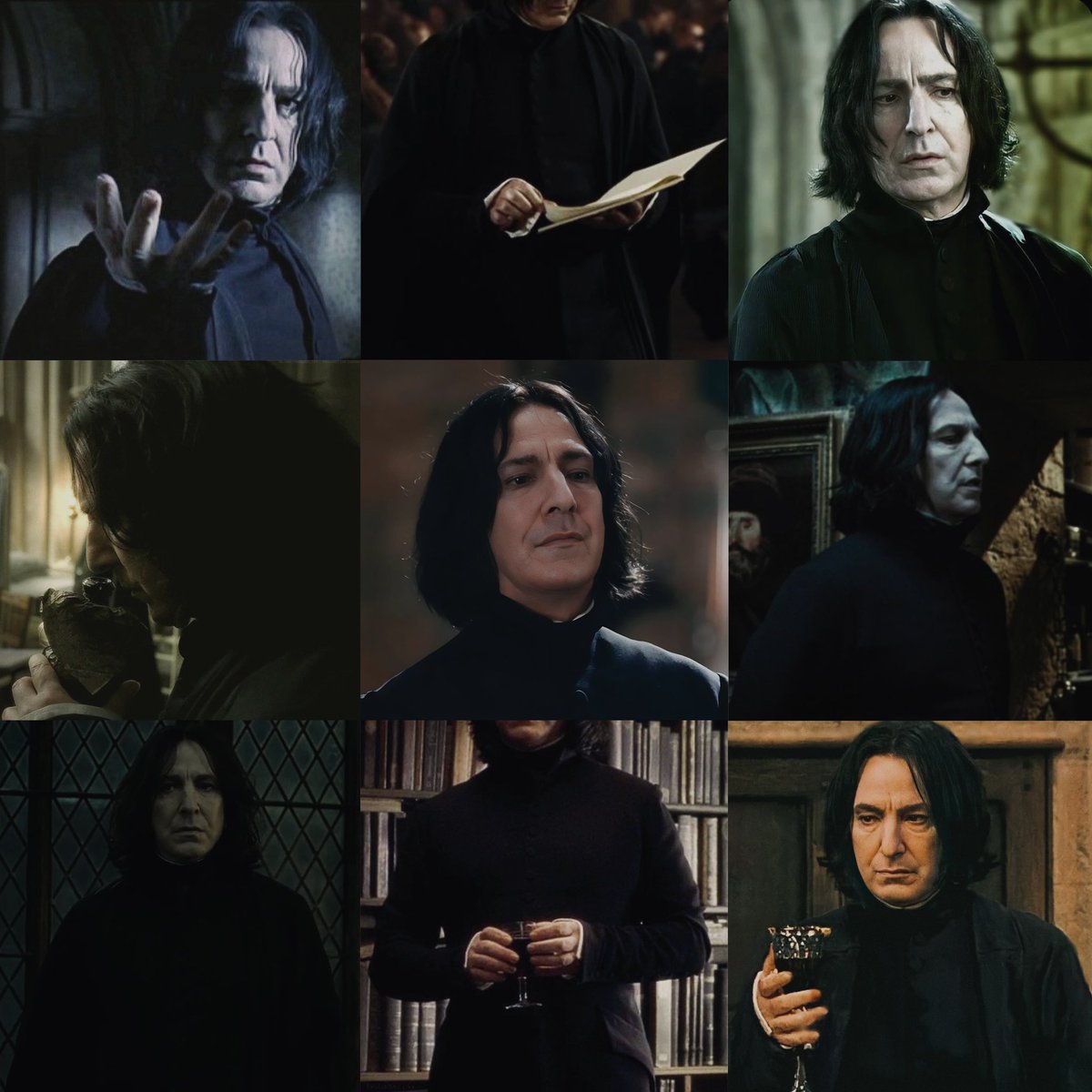 ActorsHQ's tweet photo. 🖤| Alan Rickman as Severus Snape.

#HarryPotter https://t.co/6DqHnmKSms