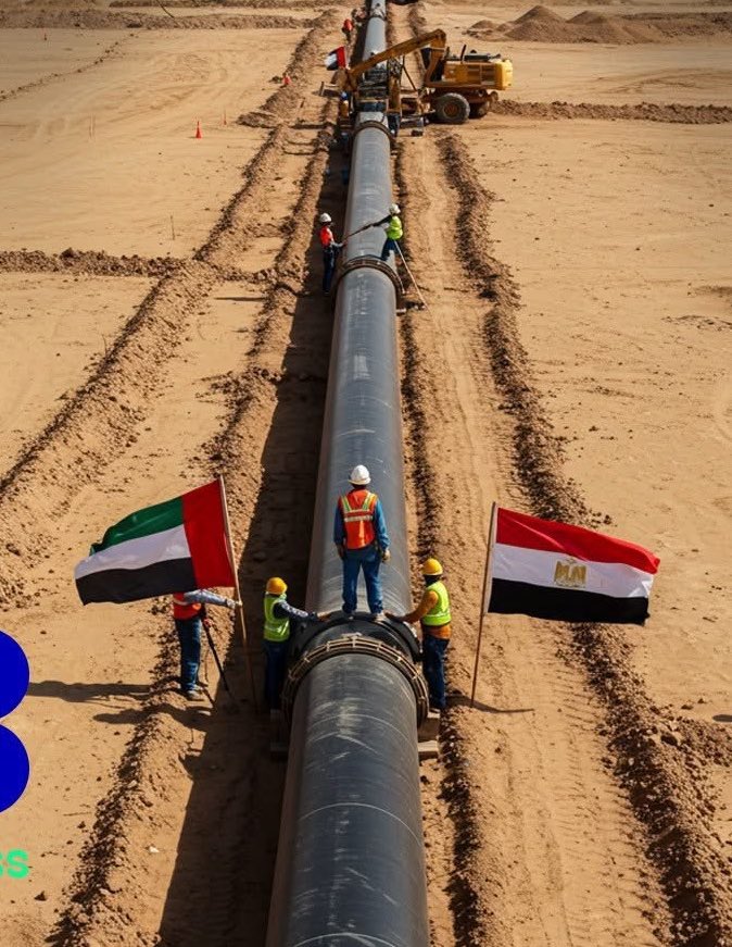 🔴🔴🔴
الإمارات 🇦🇪 تمد شريان الحياة من مصر الى قطاع غزة يغطي احتياج 600 الف إنسان من الماء في القطاع .