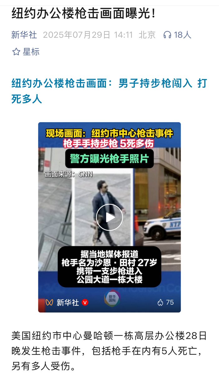 他是另一位路易吉，还是一个被折磨的苦命人，或者是职业罪犯，我们不得而知。
但枪击行为本身必须被谴责