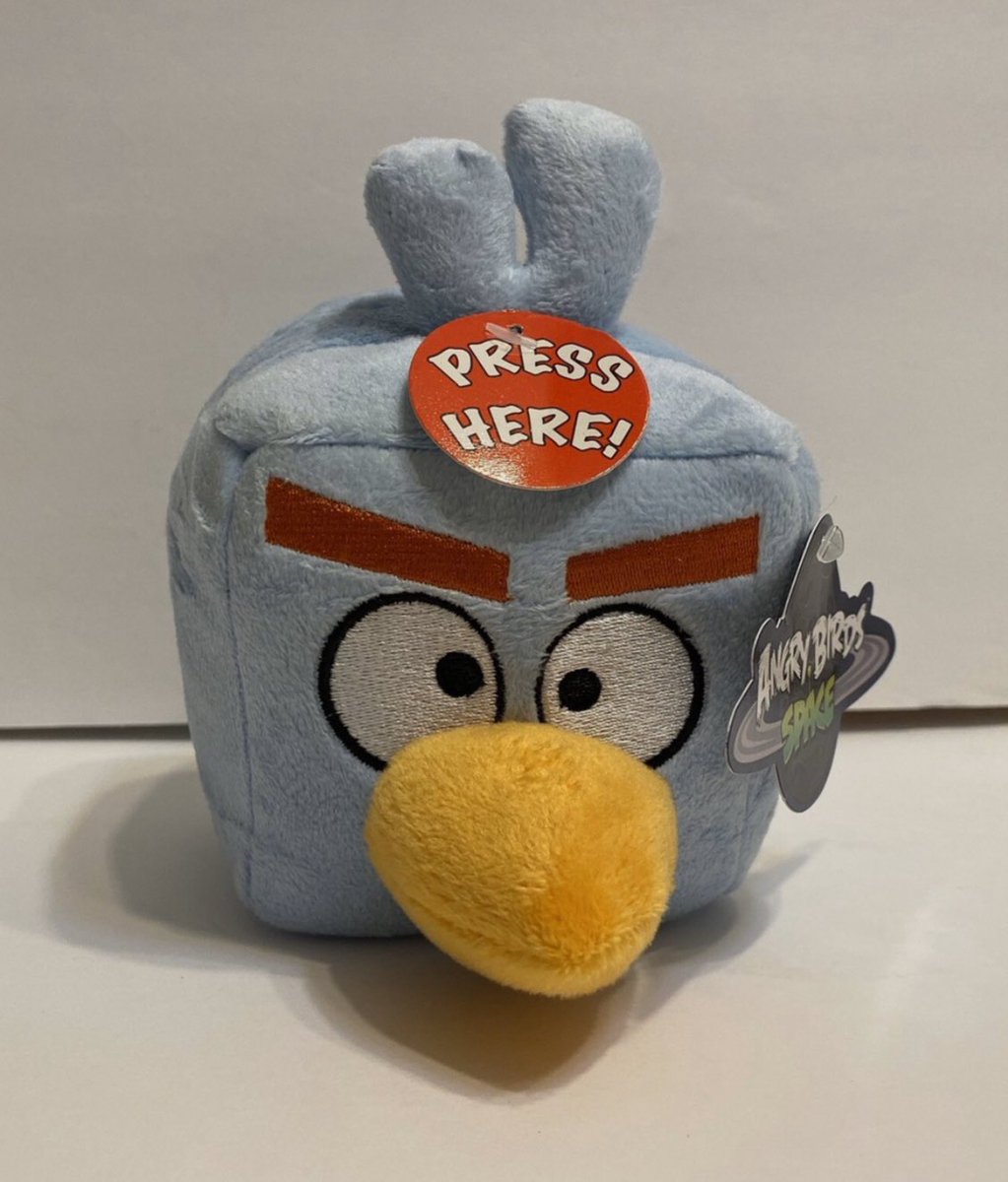 PlushieADay's tweet image. Angry Birds Space Ice Bird plush!
- Released in 2012 by Rovio and Commonwealth
- Was sold in various retailers such as Toys R Us (the plushie even makes sound!!!)
- No other bird is as COOL as this one brrrrrrr