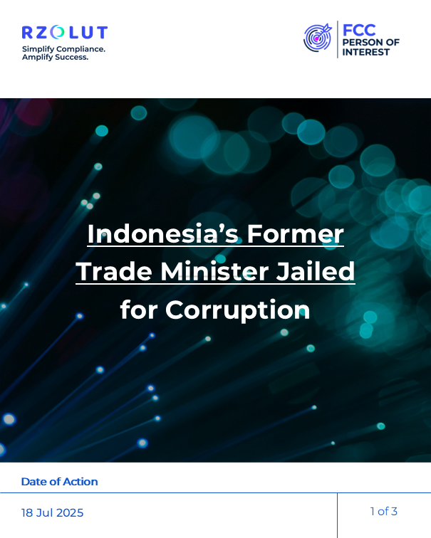 RzolutL's tweet image. On July 18, 2025, former Indonesian Trade Minister Thomas Trikasih Lembong was sentenced to 4.5 years in prison for #corruption. He was convicted of granting sugar import permits to private companies despite country’s surplus production, causing state losses. #pep #adversemedia