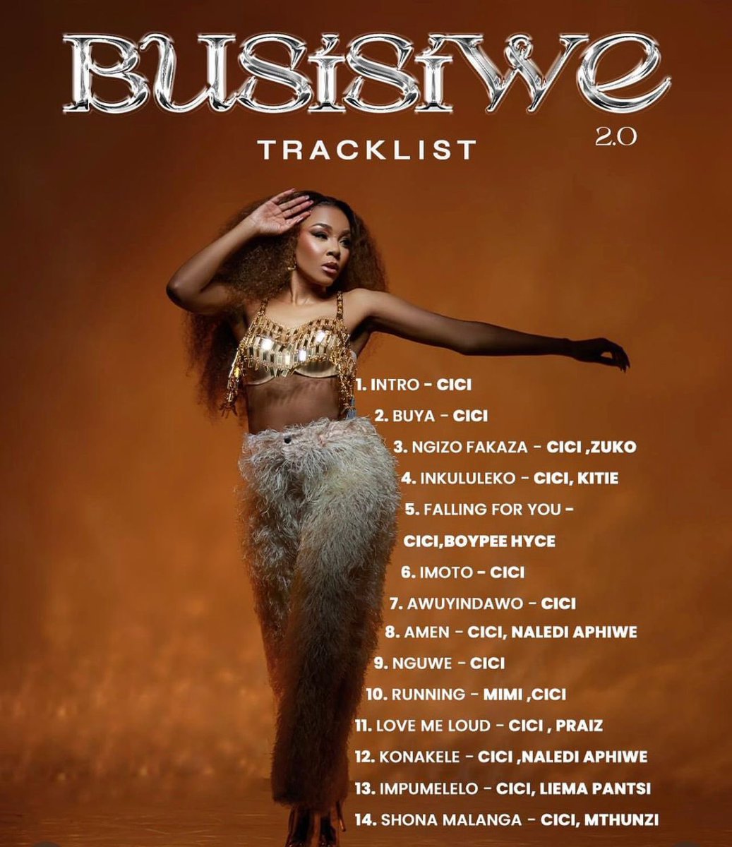 <a href="/cici_worldwide/">#AMEN</a> album is officially out! I’ve just updated my car playlist and I can’t wait to listen to it on my way to the office! 

You can also listen with me and share your fav song africori.to/busisiwe2_0

#Busisiwe2_0 #Cici