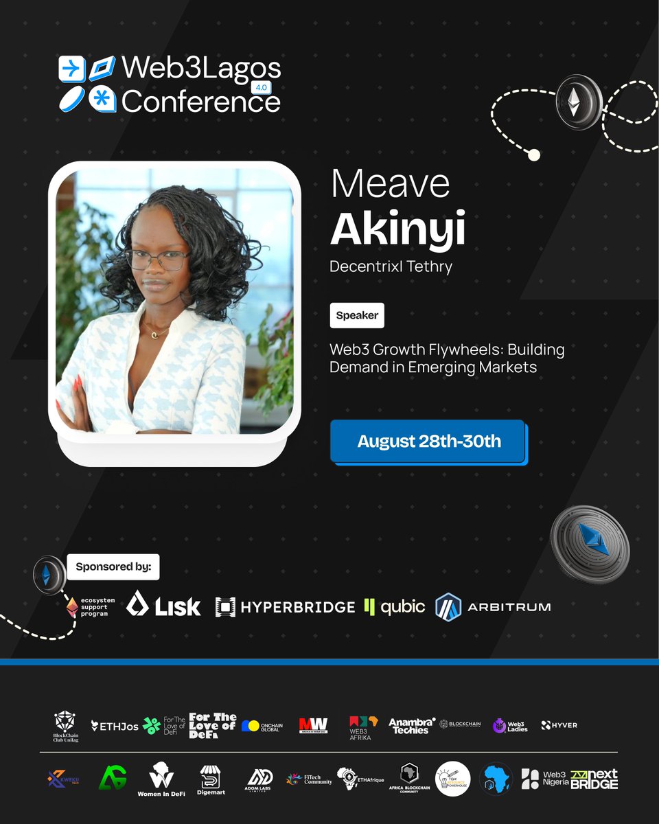 Emerging markets = untapped growth.
<a href="/m3av3/">Meave🥴</a> reveals how to build Web3 demand using growth flywheels 🌪️
It’s smart, scalable &amp; sustainable.
#Web3Lagos2025