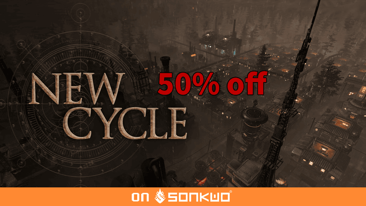 New Cycle, 50% off at #Sonkwo
sonkwo.hk/sku/26830
It's a city building game with focus on survival. After an apocalyptic series of solar flares, human society has been thrown into disarray. Establish a settlement.
