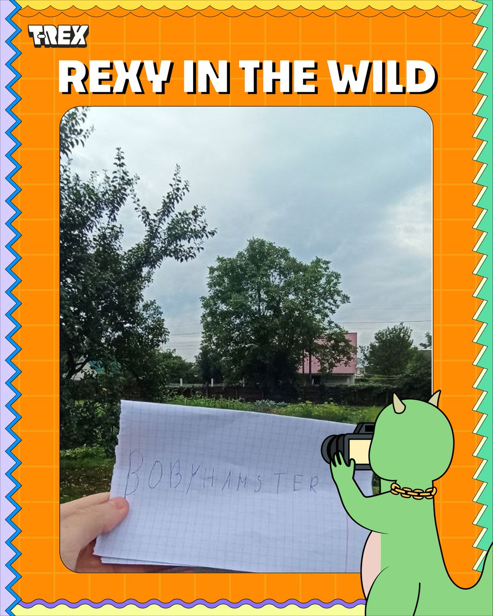 bobyhamster's tweet photo. look what beauty
@TREX_chain #RexyInTheWild https://t.co/VP3JMMQBD8