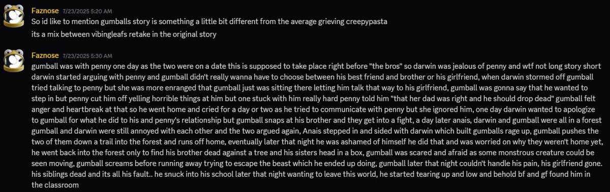 So uhhh this is kind of a retake of the grieving so uhhh take this lore drop