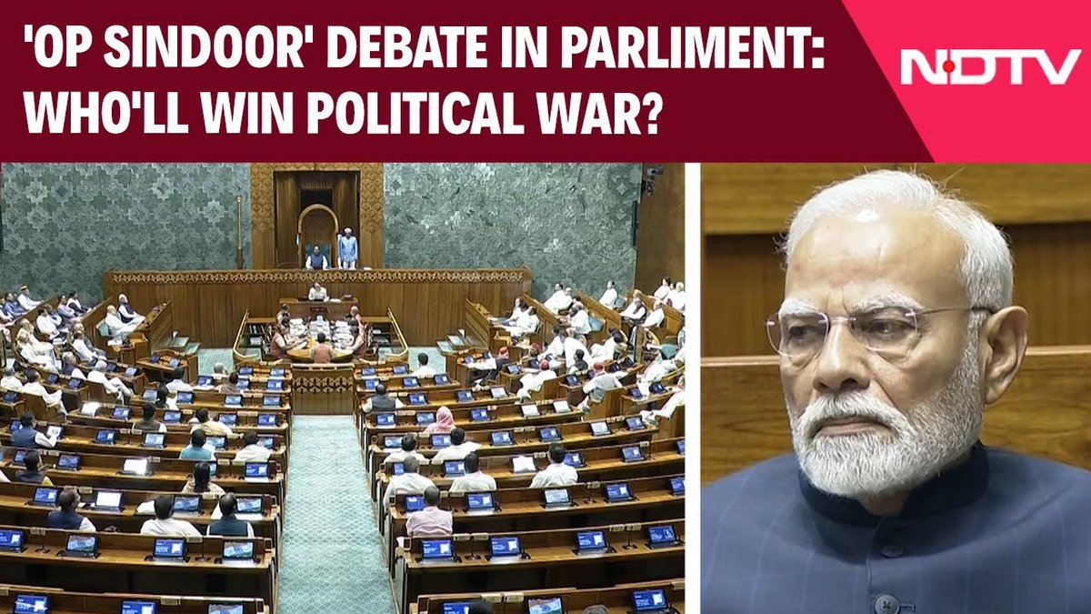 thematrixloop's tweet image. 🚨 Operation Sindoor Sparks Political Firestorm in Parliament 🇮🇳
➡️ Day 2 of Debate Begins: Defence Minister Rajnath Singh opened today’s 16-hour discussion in Rajya Sabha, defending the military operation.
➡️ Amit Shah to Speak at 12 PM in Lok Sabha; PM Narendra Modi expected…