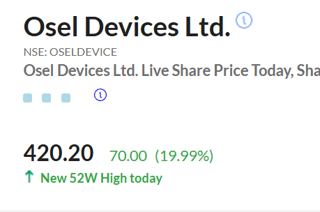 1big_bull's tweet image. OSEL Devices up 44% in two days. 

#OSEL