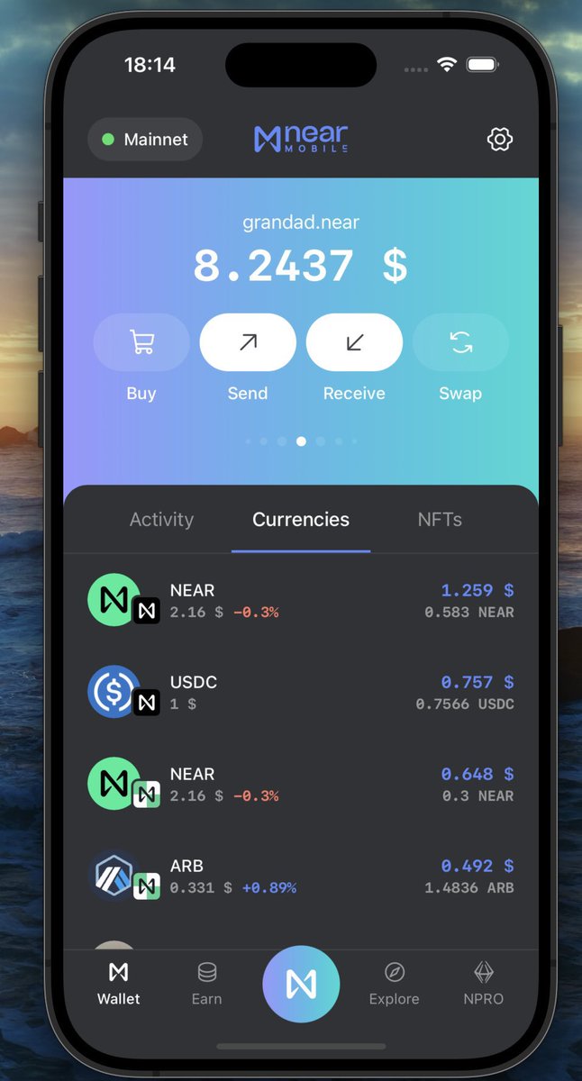Bulldefi01's tweet image. We’re not just building another crypto wallet 🔥
we’re building the best wallet experience on @NEARProtocol.💯
Why? Because wallets are more than storage. They’re the gateway to Web3 — and they should feel effortless, secure, and empowering.
Here’s what sets Near Mobile apart:…