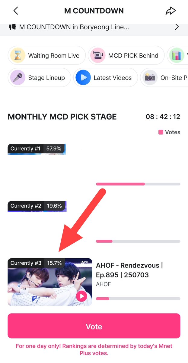 AHOFPhilippines's tweet photo. WE HAVE 8 HOURS LEFT ‼️

Calling the attention of nameless fandom! Vote for AHOF - RENDEZVOUS at MNET M Countdown Monthly MCD Pick Stage

Here's how to vote:

• Download and login to MNET Plus App
• Go to Mcountdown 
🔗 https://t.co/tZCOixPygc
• At the monthly MCD Pick, vote for AHOF - Rendezvous 
• 5 votes max per account 

Let's do our best for the boys!

Voting until 10:59 PM PH time.

#AHOF #아홉 #WHOWEARE @AHOF_official
