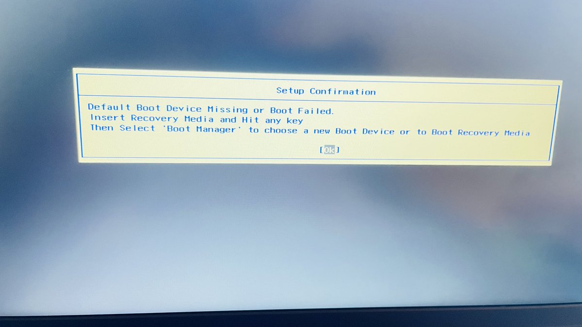 itsnaved11's tweet image. 🚨 It’s been 2 days my Lenovo laptop won’t boot, and I can’t do anything 😓
Every time I turn it on, I get this error:
Windows Boot Manager boot failed
Default Boot Device Missing or Boot Failed.
Insert Recovery Media and Hit any key
#TechHelp #Lenovo #WindowsIssue #100DaysOfCode
