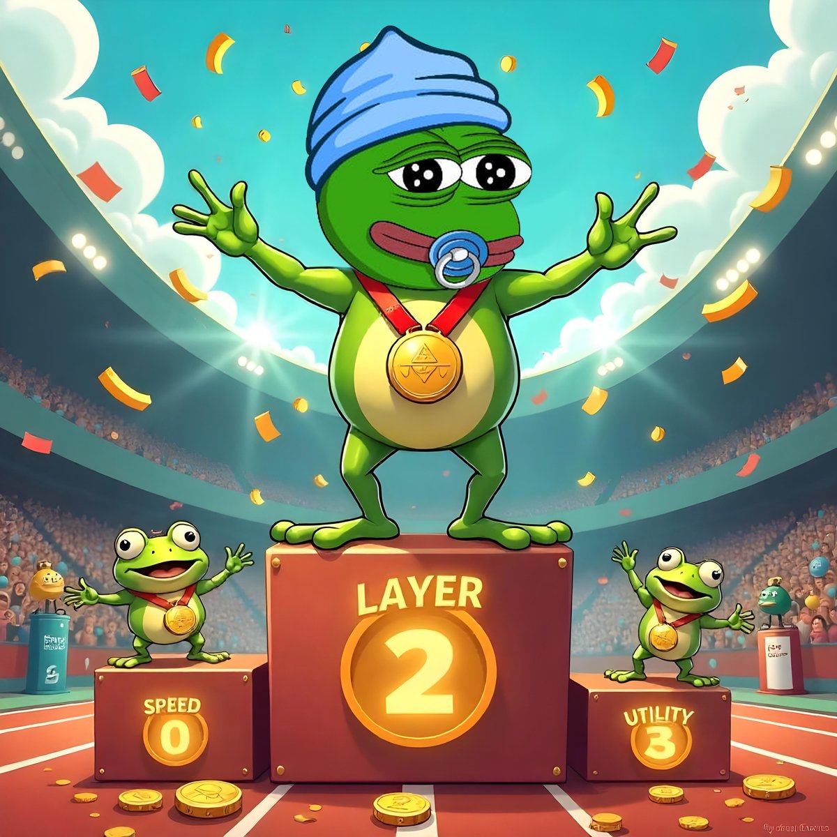 littlepepetoken's tweet image. No competition here. $LILPEPE just won meme coin gold across the board. 🐸🏆 

Buy Now: 👉 littlepepe.com 

#LittlePepe #LILPEPE #MemeCoin #Cryptopresale