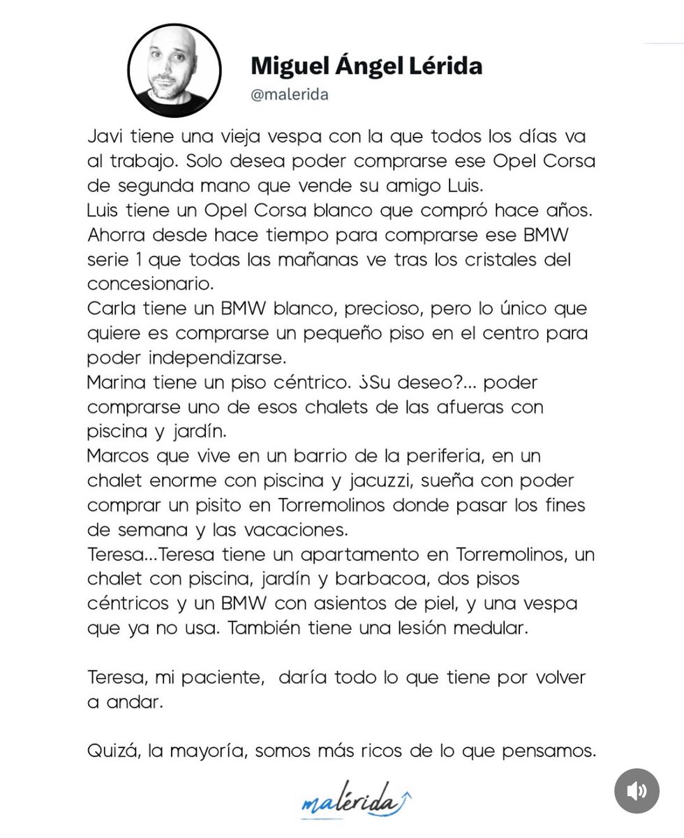 Todos somos ciegos, hasta que nos toca abrir los ojos de golpe.