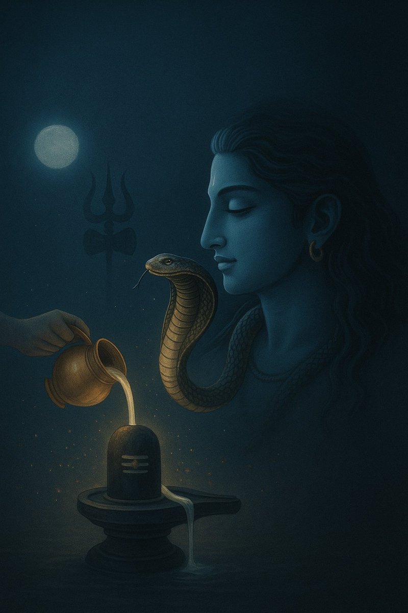 InstaAstroIndia's tweet photo. May this naag panchami bring power and peace
When devotion flows, fear becomes grace
The snake on Shivji’s neck isn’t fear ,it’s control
Mahadev doesn’t destroy. He transforms
This Naag Panchami, awaken your inner shield
#Instaastro #naagpanchami #Sawan2025 #tuesday_vibes https://t.co/CGogKs7nlf